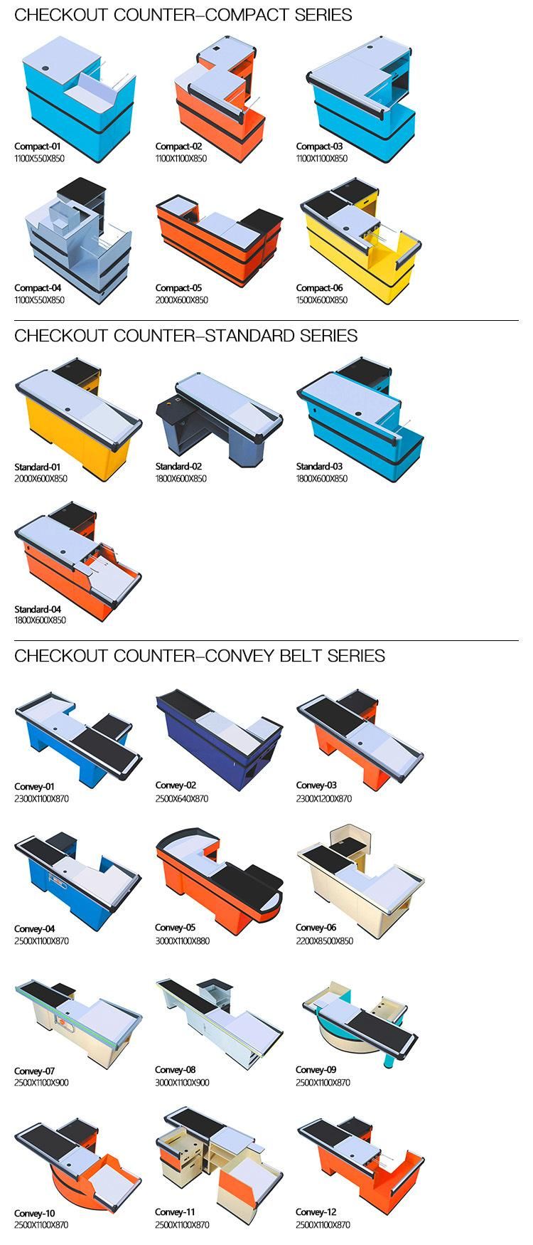 Electric Checkout Counter with Convey Belt