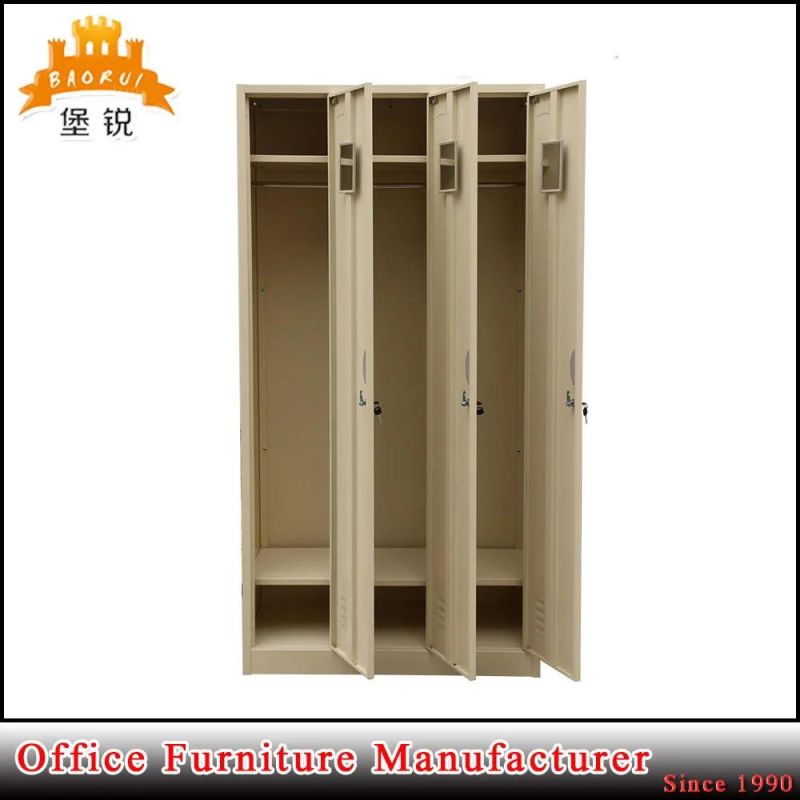 New Product Factory Colorful 3 Doors Steel Locker