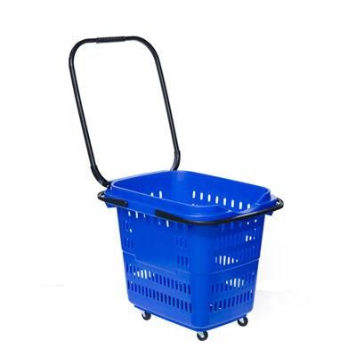 Supermarket High Quality New Design Plastic Shopping Basket