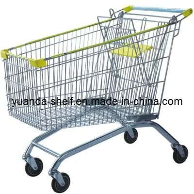 Metal Folding Shopping Wire Trolley Cart for Supermarket