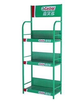 Filling Station Lubricating Floor Metal Motor Oil Display Rack