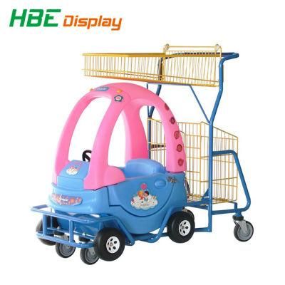 Supermarket Plastic Kids Toy Car Children Shopping Trolley Cart on Sale