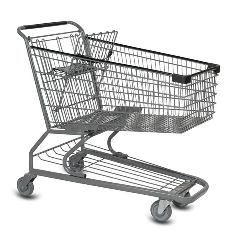 Manufacturer Supply Shopping Trolley Cart Wholesale Shopping Trolleys Carts with 4 Wheels