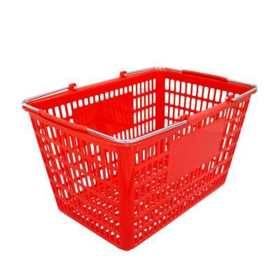 Plastic Hand Basket for Supermarket Stores