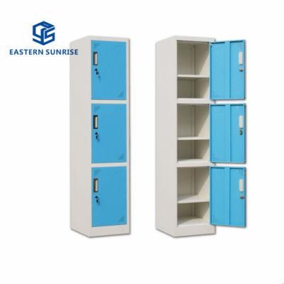 Factory Wholesale Steel Locker with 3-Door for Office/School