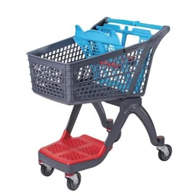 Wholesale Plastic Folding Shopping Steel Grocery Cart Bag Market Supermarket Shopping Trolley