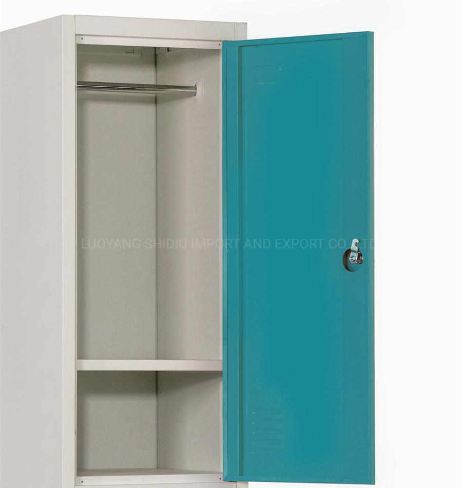 Colored Double Tier Metal Employee Storage Locker for Clothes