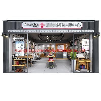 Decorative Furniture Counter Design Skincare Shop Fitting Display Showcase Makeup Kiosk