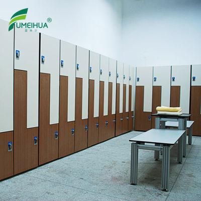 Z Shape Door HPL Laminate School Cabinet Gym Locker