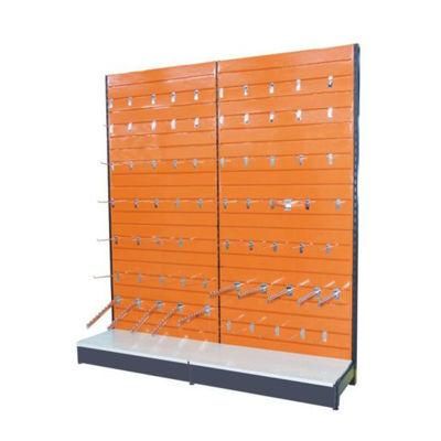 Metal Slat Wall Backing Shelf for Supermarket General Store Shelf