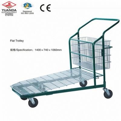 Supermarket Warehouse Hand Flat Trolley