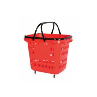 Zc-14 Colorful Plastic Supermarket Basket Made in Yuanda