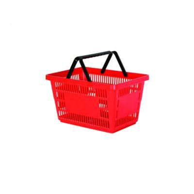 Shopping Basket Supermarket Foldable Plastic Carry Shopping Basket