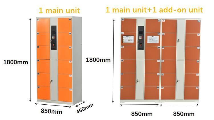 Supermarket Electronic Pin/Qr Code Luggage Locker