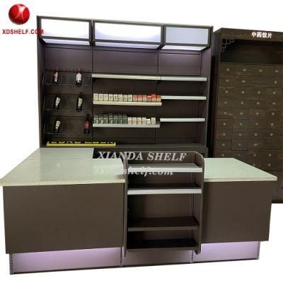 Cashier Counter Design Checkouts Xianda Shelf Store Supermarket Furniture Bill Counters