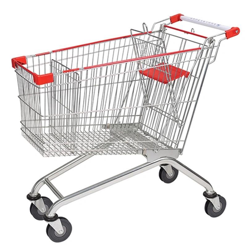 Utility Promoting Plastic Covers Shopping Trolley Supermarket