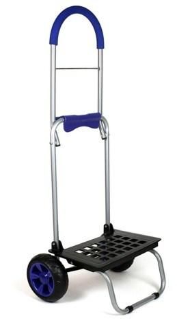 Multifunction Durable Foldable Shopping Trolley Bag, Trolley Dolly, Blue Shopping Grocery Foldable Cart