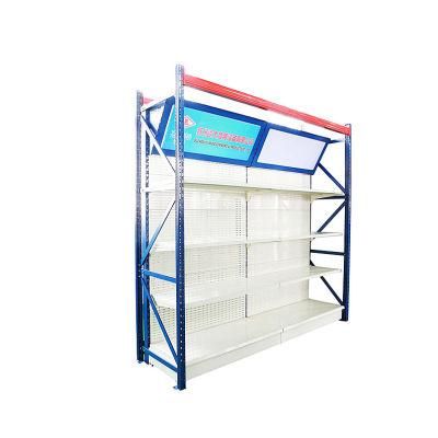 Multifunctional Supermarket Display Shelf with Inside Gondola Racking