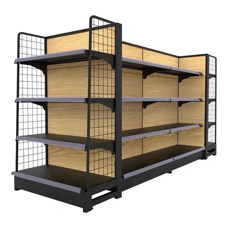 Factory Direct Metal Gondola Retail Display Racks Supermarket Equipment