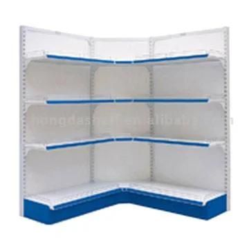 Double Sided Metal Supermarket Store Shelf