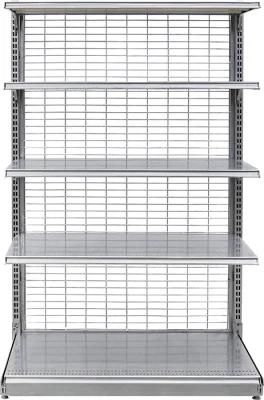 Heavy Duty Single Double Sided Grid Grocery Store Display Racks Small Supermarket Shelf