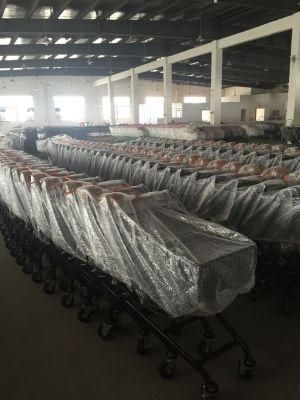 80L Steel Zinc Surface Grocery Storage Supermarket Shopping Cart