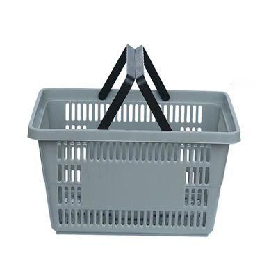 China Factory Customized Logo Plastic Supermarket Shopping Basket