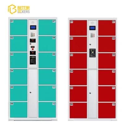 Intelligent Smart Outside Metal Lockers with Fingerprint