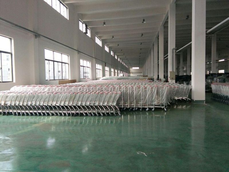 Zinc Plated Metallic Heavy Duty Warehouse Order Shopping Picking Trolley