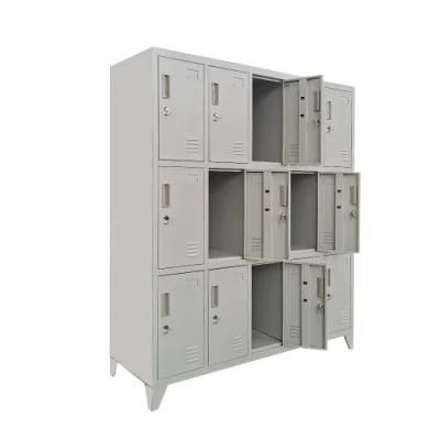 Modern Metal School Furniture 9 Doors Locker Steel Storage Cabinet