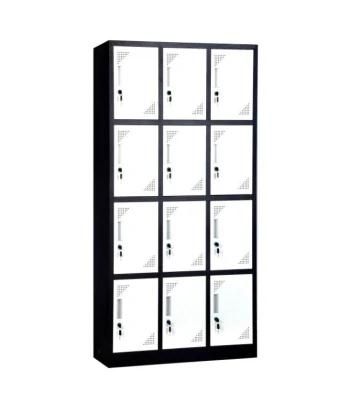 12 Compartment Steel Locker Safety Storage Gym Locker Fitness