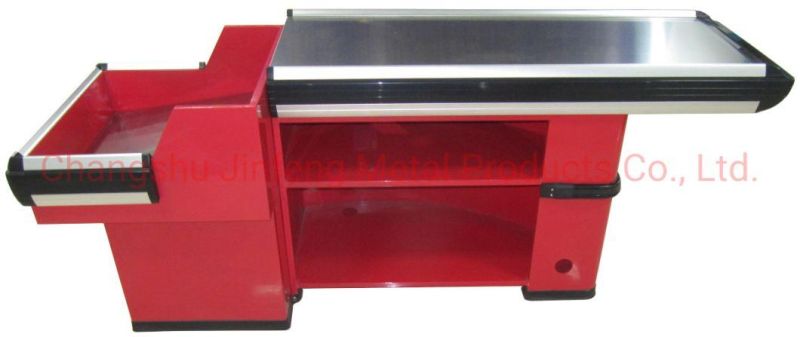 Supermarket Customized Checkout Counter Casher Table