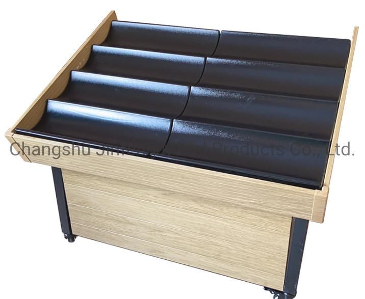 Supermarket Retail Store Metal Shelves Black Stand Rack for Fruit and Vegetable Display Table