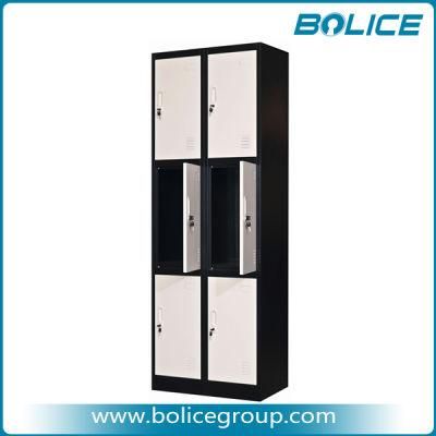 Durable Knocked Down Type 6 Door Metal School Locker