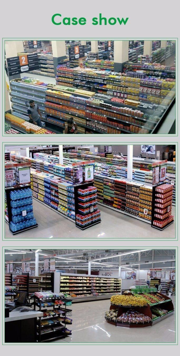 Powder Coating Metal Peforated Supermarket Standard Shelving