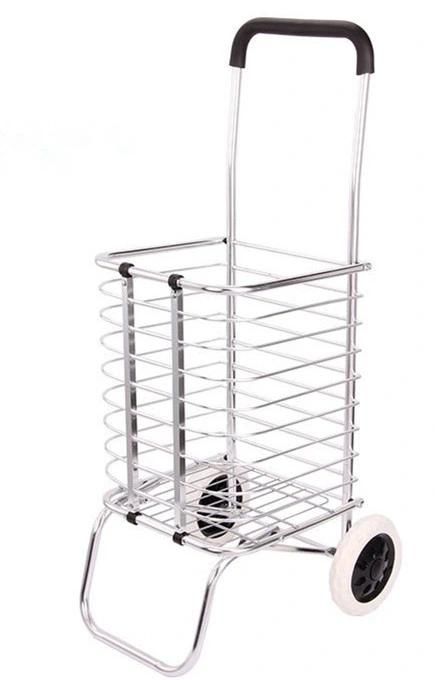 China Wholesale Aluminum Lightweight Storage Folding Shopping Trolley Cart for Home Use