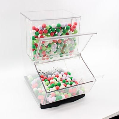 High Clear Plastic Candy Bin for Supermarket