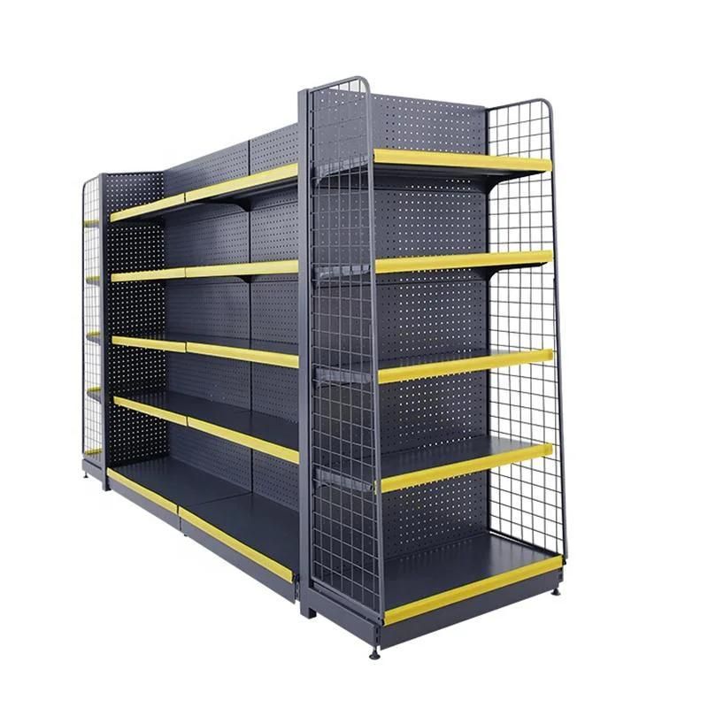 Manufacturer Customized Multifunctional Metal Display Rack Retail Grocery Store Supermarket Shelf