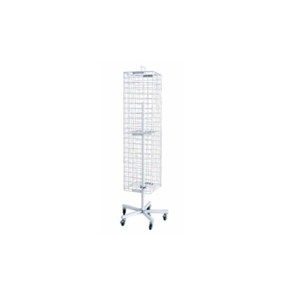 Three-Side Perforated Back Panel Display Rack with Five Wheels