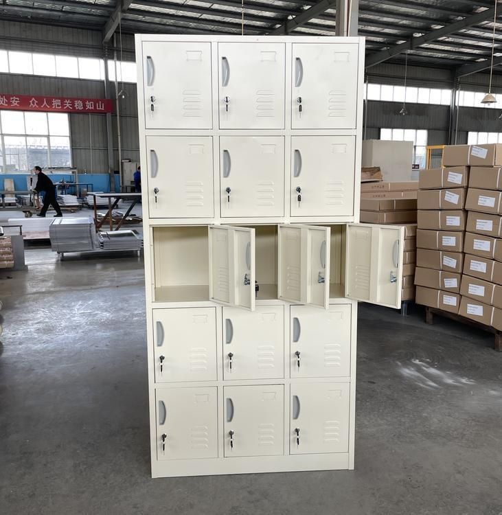 Fifteen Door Modular Cloth Metal Locker Steel Locker Storage Locker