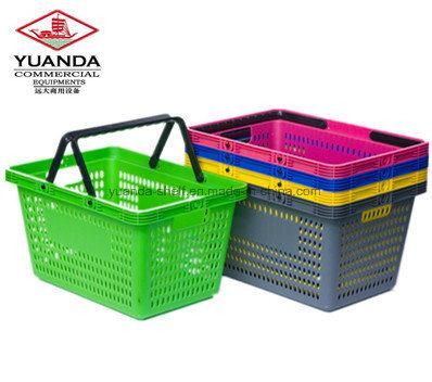 Colored/ Rolling Plastic Laundry Basket