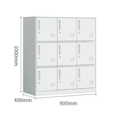 Steel Knock Down 9 Door Sports Lockers with Lock