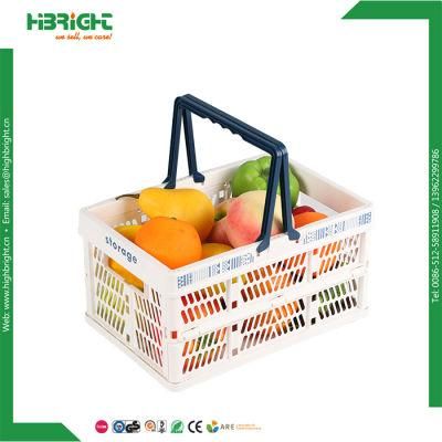 Plastic Stackable Basket Supermarket Promotional Basket for Fruit