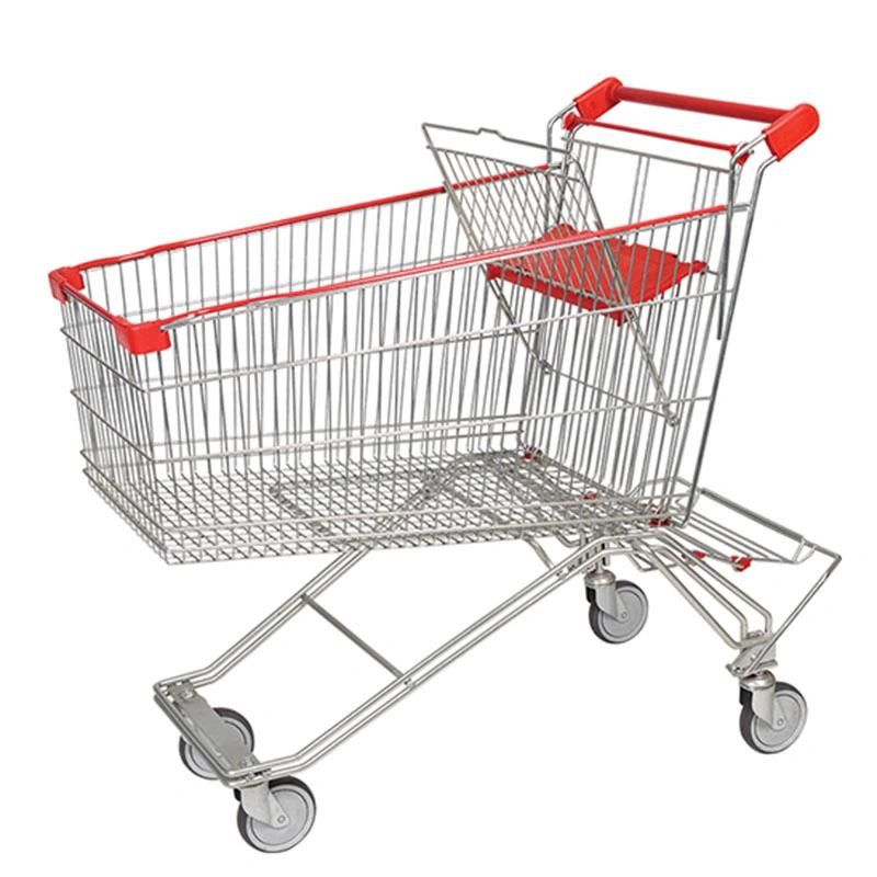 Utility Promoting Plastic Covers Shopping Trolley Supermarket