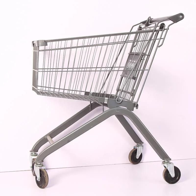 120L Standard Plastic and Metal Shopping Trolley Cart