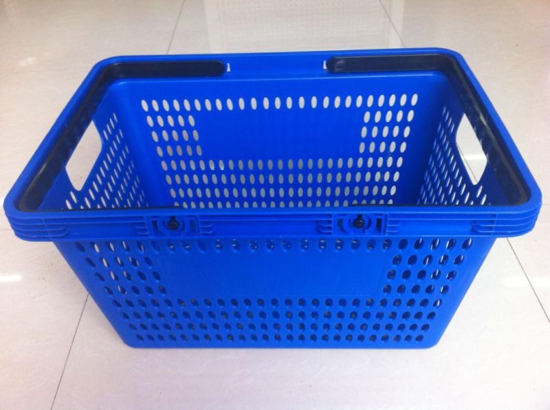 Colored/ Rolling Plastic Laundry Basket