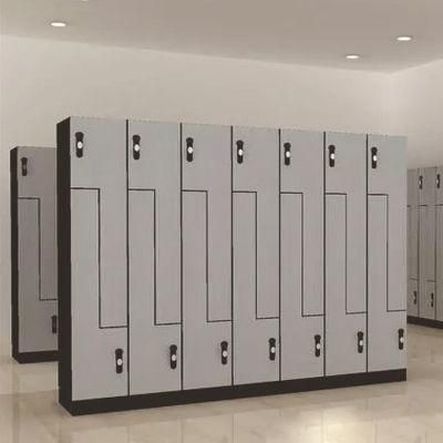 Commercial Locker Solid Phenolic Compact Laminate Z Shape Locker