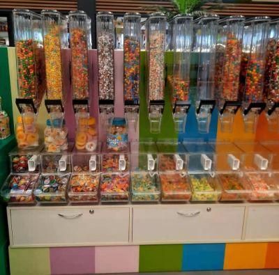 Plastic Wall Mounted Candy Dispenser Bulk Food Dispenser Grain Dispenser