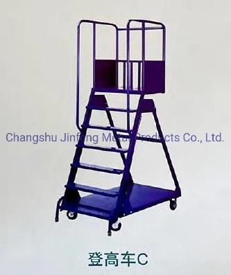 Warehouse Movable Stair Climbing Truck Ladder Truck Ladder Cart