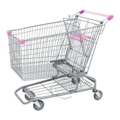 Popular Galvanized American Supermarket Trolley